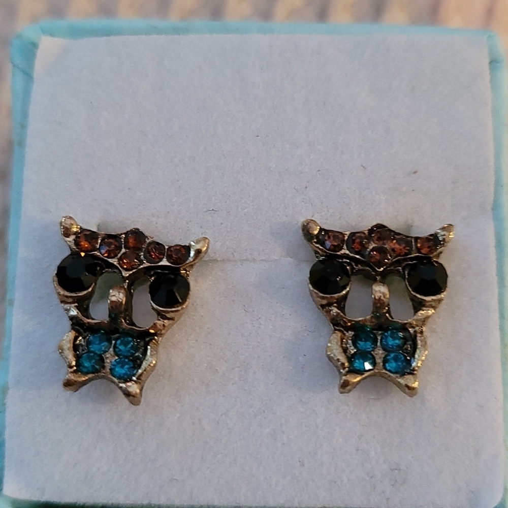 Stud earrings mini owls